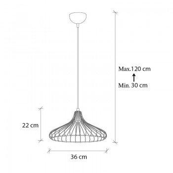 Φωτιστικό οροφής Adda Megapap E27 μεταλλικό μονόφωτο χρώμα μαύρο Ø36x120εκ.
