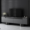 Έπιπλο τηλεόρασης Haven Megapap χρώμα ανθρακί 180x30x50εκ.