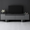 Έπιπλο τηλεόρασης Haven Megapap χρώμα ανθρακί 180x30x50εκ.