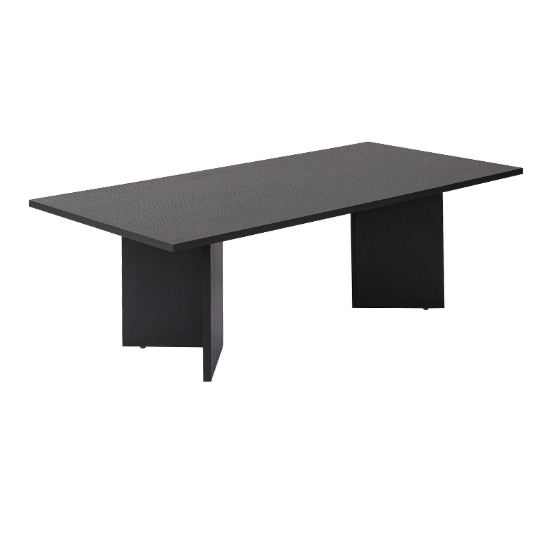 Τραπεζάκι σαλονιού Sabin Megapap χρώμα black wood 119x60x40εκ.