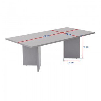 Τραπεζάκι σαλονιού Sabin Megapap χρώμα καρυδί 119x60x40εκ.