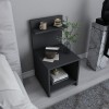 Κομοδίνο Ulman Megapap χρώμα ανθρακί 35x37x72εκ.