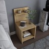 Κομοδίνο Ulman Megapap χρώμα sapphire oak 35x37x72εκ.