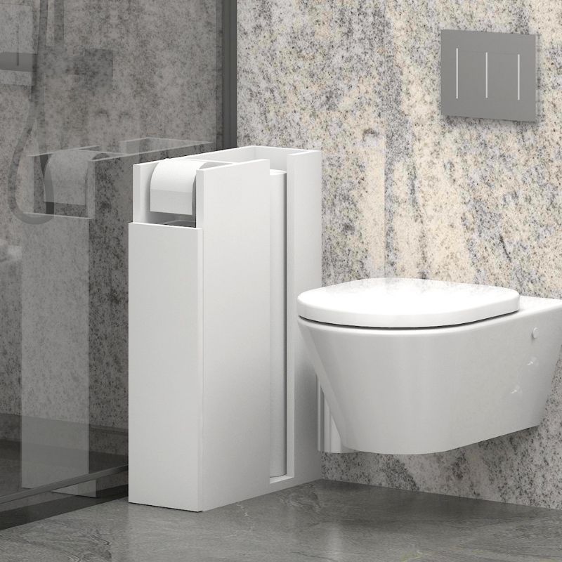 Ντουλάπι μπάνιου Paper Megapap χρώμα λευκό 17x42x66εκ.