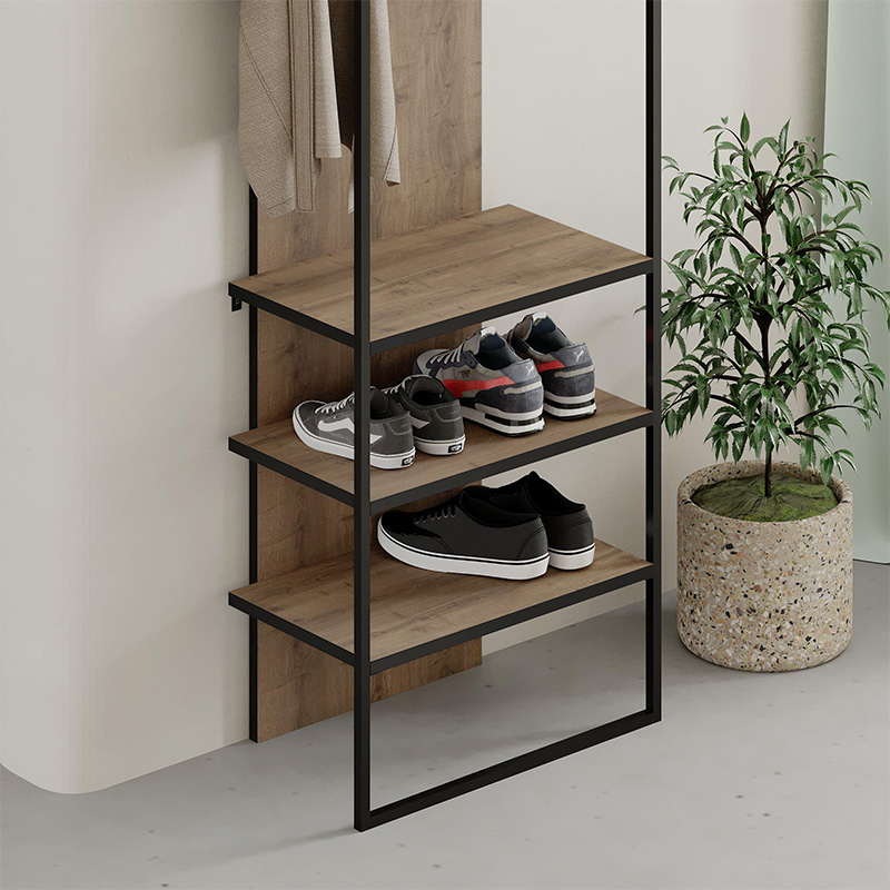 Έπιπλο εισόδου Archy Megapap χρώμα ανοιχτό καρυδί 53x31,7x180εκ.