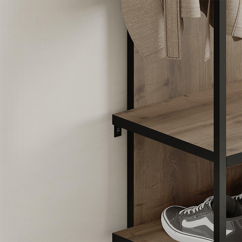 Έπιπλο εισόδου Archy Megapap χρώμα ανοιχτό καρυδί 53x31,7x180εκ.