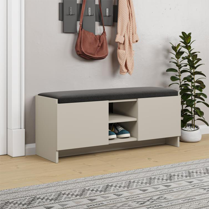 Παπουτσοθήκη Zulla Megapap χρώμα sandstone 110x37x43εκ.