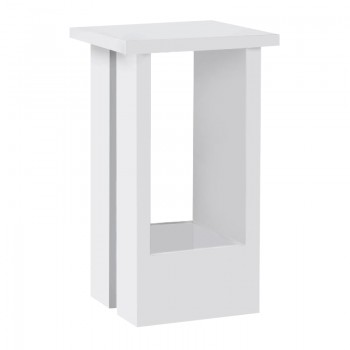 Τραπεζάκι βοηθητικό Tasos Megapap χρώμα λευκό 30x30x50,3εκ.
