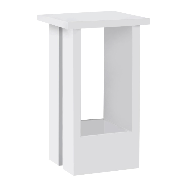 Τραπεζάκι βοηθητικό Tasos Megapap χρώμα λευκό 30x30x50,3εκ.