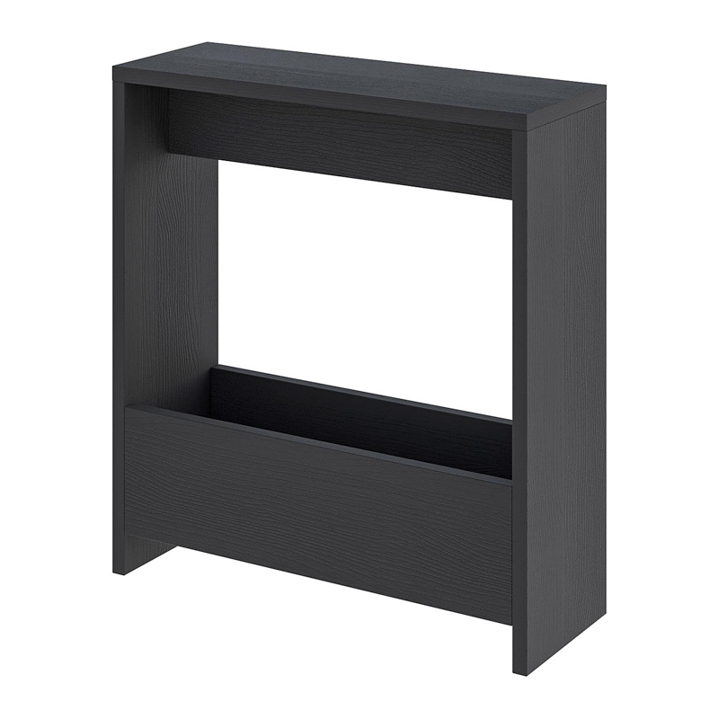 Τραπεζάκι βοηθητικό Simpi Megapap χρώμα black wood 55x20x60εκ.