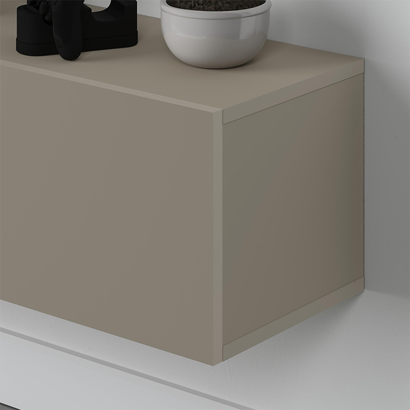 Έπιπλο τηλεόρασης επιτοίχιο Francy Megapap χρώμα sandstone 180x30x30εκ.