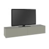 Έπιπλο τηλεόρασης επιτοίχιο Francy Megapap χρώμα ash green 135x31,7x25εκ.