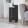 Κομοδίνο Elos Megapap δεξί χρώμα black wood 25x27x60εκ.