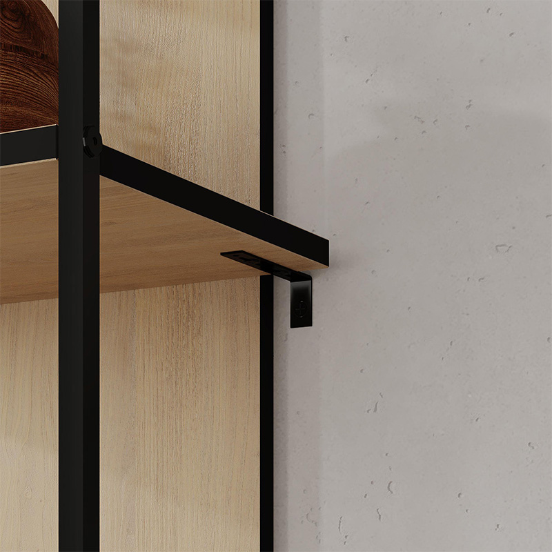 Βιβλιοθήκη Archy Megapap χρώμα sapphire oak 53x31,7x180εκ.