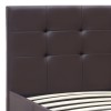 Κρεβάτι Sissy Megapap από τεχνόδερμα χρώμα καφέ 160x200εκ.