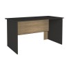 Γραφείο εργασίας Epito Megapap χρώμα ανθρακί - sepet oak 140x59,6x76,8εκ.