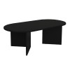 Τραπεζάκι σαλονιού Cortado Megapap χρώμα μαύρο 120x60x39,6εκ.