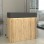Γραφείο υποδοχής - reception Wilko Megapap με LED χρώμα sepet oak - ανθρακί 113,6x42x110εκ.
