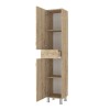 Ντουλάπι κουζίνας - μπάνιου Selina Megapap χρώμα sapphire oak 35x31x179εκ.