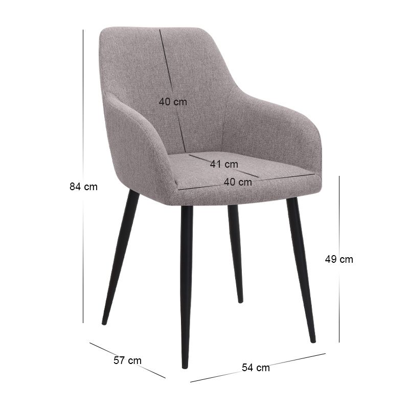 Σετ τραπεζαρία 5τμχ Allos - Monica Megapap χρώμα sapphire oak - ανοιχτό μπεζ 75x75x77εκ.