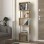 Βιβλιοθήκη Alvina Megapap χρώμα sapphire oak - λευκό 45x19,6x158,8εκ.