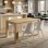 Σετ τραπεζαρία 5τμχ Darlen - Viva Megapap χρώμα sapphire oak - λευκό 125x72x74εκ.