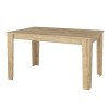 Σετ τραπεζαρία 5τμχ Darlen - Viva Megapap χρώμα sapphire oak - μαύρο 125x72x74εκ.