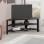 Έπιπλο τηλεόρασης γωνιακό Thales Megapap χρώμα black wood 110x36x45εκ.