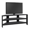 Έπιπλο τηλεόρασης γωνιακό Thales Megapap χρώμα black wood 110x36x45εκ.
