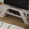 Έπιπλο τηλεόρασης Farfalla Megapap χρώμα sandstone 120x33,5x40εκ.