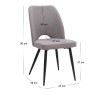 Σετ τραπεζαρία 5τμχ Darlen - Christy Megapap χρώμα sapphire oak - ανοιχτό μπεζ 125x72x74εκ.