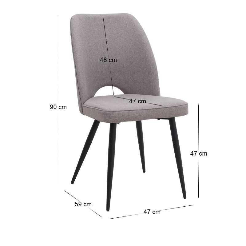 Σετ τραπεζαρία 5τμχ Darlen - Christy Megapap χρώμα sapphire oak - ανοιχτό μπεζ 125x72x74εκ.