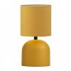 Φωτιστικό επιτραπέζιο Nehora Megapap E27 μεταλλικό - ύφασμα Pvc χρώμα κίτρινο Ø15x30εκ.