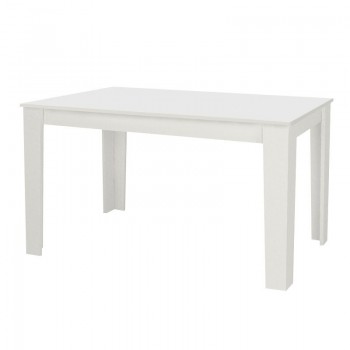 Σετ τραπεζαρία 5τμχ Darlen - Viva Megapap χρώμα λευκό - γκρι 125x72x74εκ.