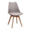 Σετ τραπεζαρία 5τμχ Darlen - Viva Megapap χρώμα λευκό - cappuccino 125x72x74εκ.