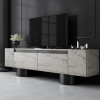 Έπιπλο τηλεόρασης Haven Megapap χρώμα travertine 180x30x50εκ.