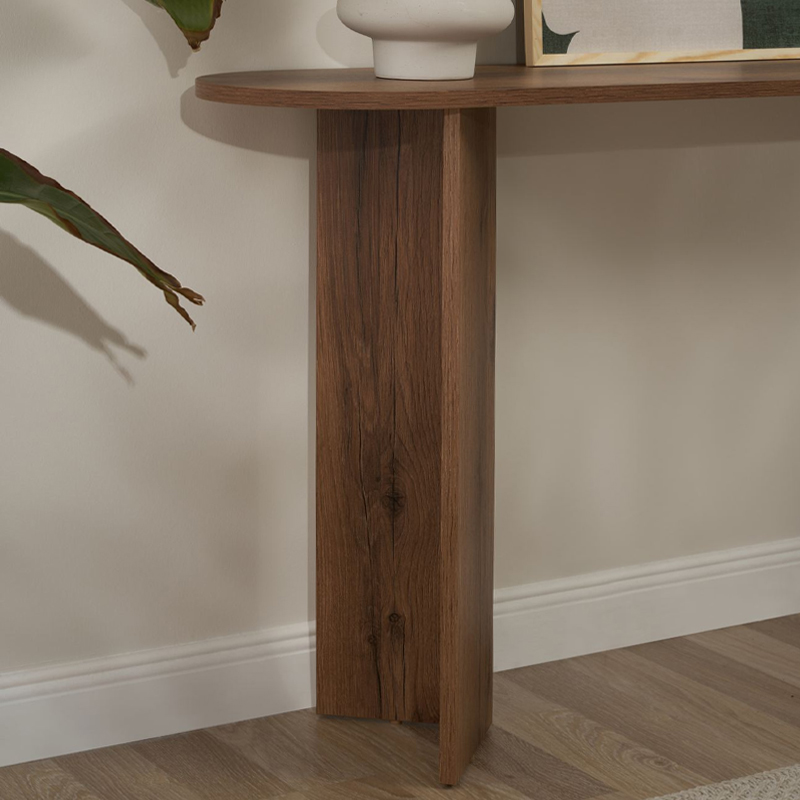 Κονσόλα Sira Megapap χρώμα καρυδί 150x35x75εκ.
