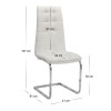 Σετ τραπεζαρία 5τμχ Darlen - Vela Megapap χρώμα λευκό 125x72x74εκ.
