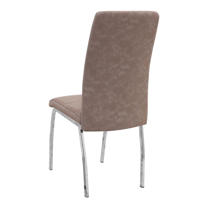 Σετ τραπεζαρία 5τμχ Darlen - Alma Megapap χρώμα λευκό - μπεζ 125x72x74εκ.