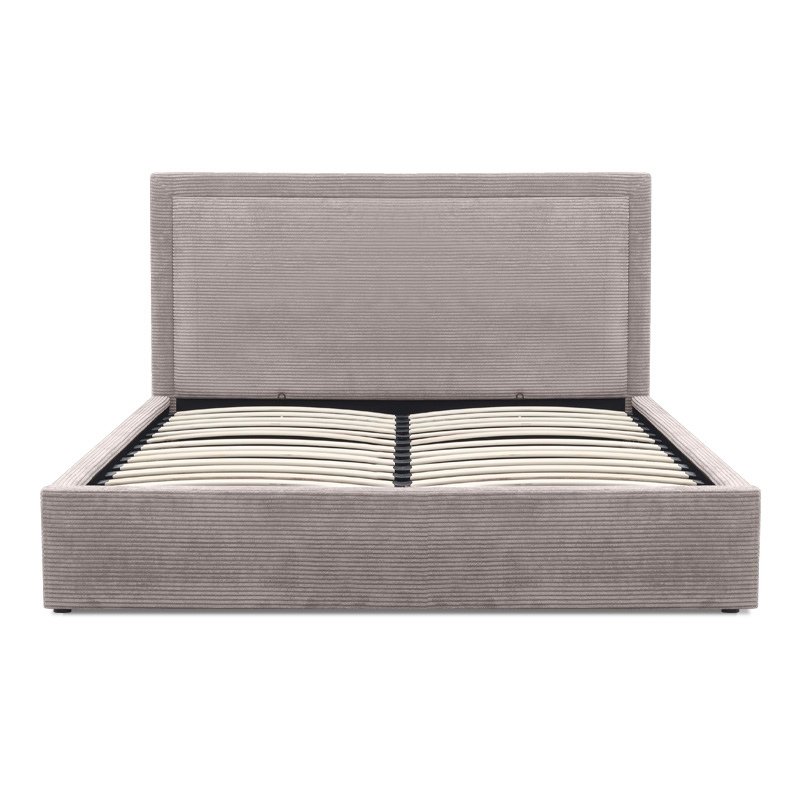 Κρεβάτι Velar Megapap υφασμάτινο με αποθηκευτικό χώρο χρώμα μόκα 160x200εκ.