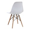 Σετ τραπεζαρία 5τμχ Darlen - Nova Megapap χρώμα sencron black - λευκό 125x72x74εκ.