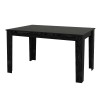 Σετ τραπεζαρία 5τμχ Darlen - Viva Megapap χρώμα sencron black - μαύρο 125x72x74εκ.