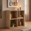 Βιβλιοθήκη Cube Megapap χρώμα sapphire oak 60x30x60εκ.