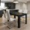 Σετ τραπεζαρία 5τμχ Darlen - Vela Megapap χρώμα sencron black - λευκό 125x72x74εκ.