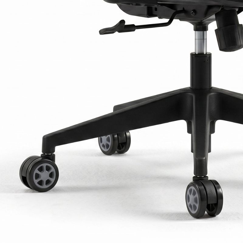 Ανταλλακτικά Ροδάκια Megapap για καρέκλες γραφείου σετ 5 τμχ χρώμα μαύρο - γκρι