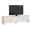 Έπιπλο τηλεόρασης Aurelia Megapap χρώμα κρεμ 180x32x45εκ.