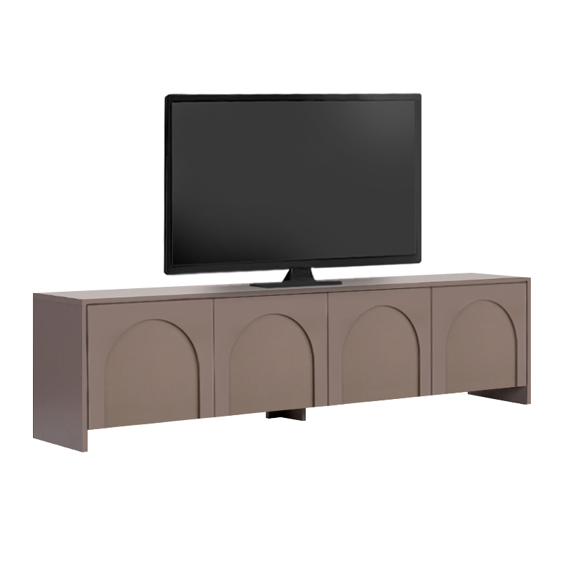 Έπιπλο τηλεόρασης Aurelia Megapap χρώμα μόκα 180x32x45εκ.