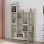 Βιβλιοθήκη Manco Megapap χρώμα neo travertine 122x25,5x188εκ.