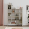 Βιβλιοθήκη Manco Megapap χρώμα neo travertine 122x25,5x188εκ.