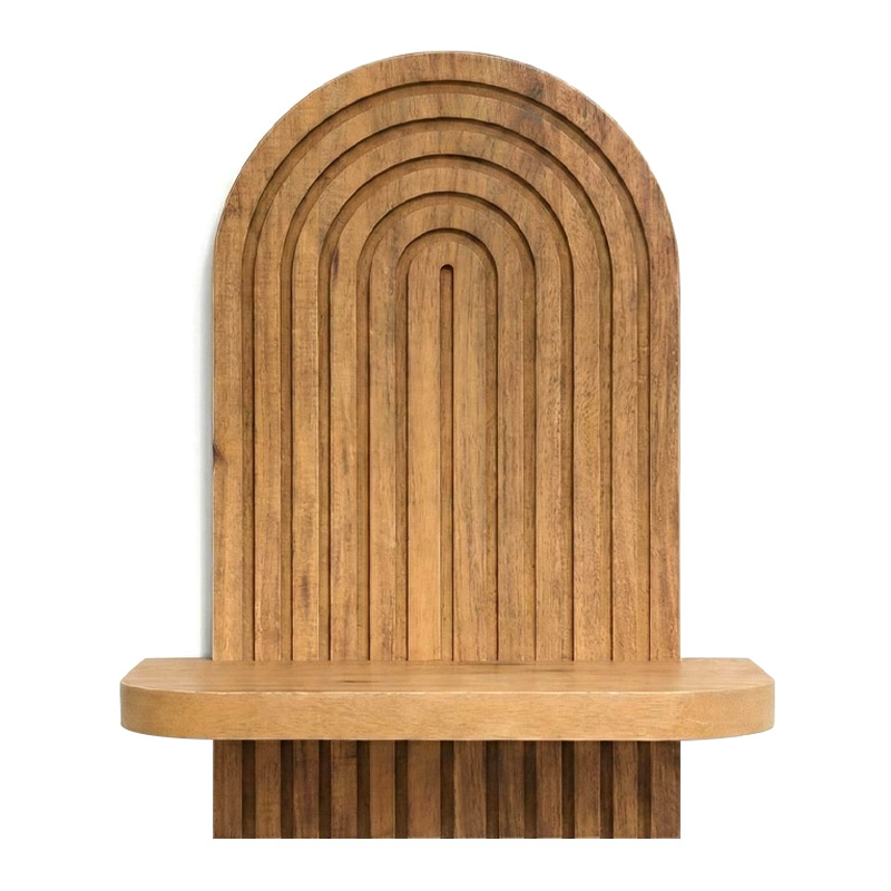 Ραφιέρα τοίχου Artwill Megapap Mdf χρώμα oak 26x13x35εκ.